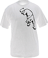 T-shirt de la collection Histophile : Guenhwyvar (la panth&egrave;re qui accompagne Drizzt do'Urden, l'elfe noir des ''Royaumes Oubli&eacute;s'')