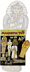 Egyptien, ensemble de pi&egrave;ces magn&eacute;tiques pr&eacute;d&eacute;coup&eacute;es, &agrave; d&eacute;tacher et &agrave; coller sur une surface m&eacute;tallique (magnets)