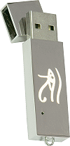 Cl&eacute; USB personnalis&eacute;e par gravure : l'oeil d'Horus (oudjat ou ouadjet)