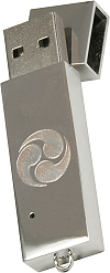 Cl&eacute; USB personnalis&eacute;e par gravure : tomoe