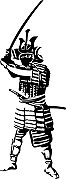 Samouraï avec katana