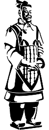 personnalisez votre int&eacute;rieur un g&eacute;n&eacute;ral de l'empereur Qin (arm&eacute;e de terre cuite)