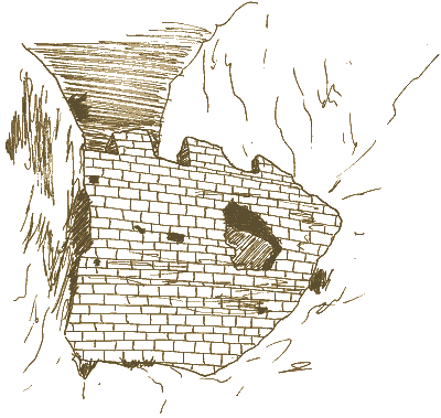 spoulga de Bouan, grotte fortifi&eacute;e