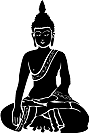 Bouddha tha&iuml; assis, dans le geste de la prise de la terre &agrave; t&eacute;moin, style Sukhothai