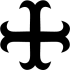 Croix cathare (croix ancrée)
