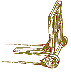 armes et techniques de si&egrave;ge : le mantelet, bouclier mobile (protection individuelle)