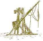 armes et techniques de si&egrave;ge : le mangonneau