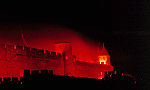 embrasement de la Cit&eacute; de Carcassonne, le 14 juillet