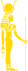 personnalisez votre int&eacute;rieur avec une sc&egrave;ne &eacute;gyptienne : Hathor (temple de Denderah)