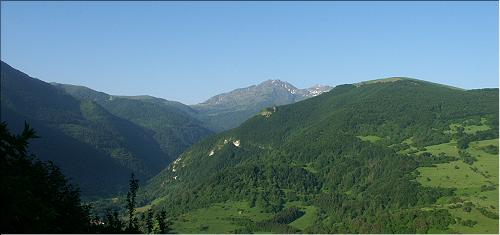 vue de la montagne de la Frau