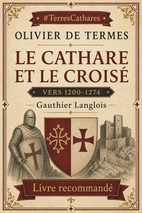 Vignette typographique : Olivier de Termes : le cathare et le croisé (vers 1200-1274)