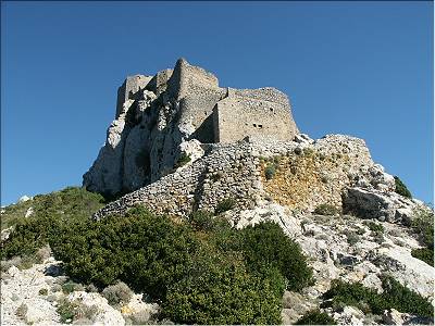 Le château de Quéribus (Aude), septembre 2002 (photographie : Philippe Contal)
