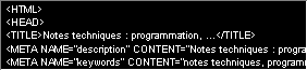 programmation en HTML, JavaScript, ...