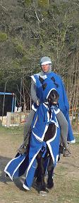 chevalier au tournoi à Château-Chalabre