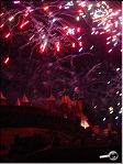 photogrqphie de Gauthier Langlois : l'embrasement de la cité de Carcassonne le 14 juillet 2002