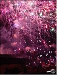 photogrqphie de Gauthier Langlois : l'embrasement de la cité de Carcassonne le 14 juillet 2002