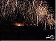 photogrqphie de Gauthier Langlois : l'embrasement de la cité de Carcassonne le 14 juillet 2002