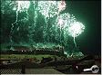 photogrqphie de Gauthier Langlois : l'embrasement de la cité de Carcassonne le 14 juillet 2002