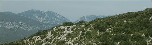 un point de vue depuis le haut de l'ensemble fortifié