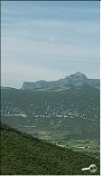 le Pech de Bugarach, depuis le haut du château de Fenouillet