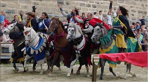 la parade avant le tournoi