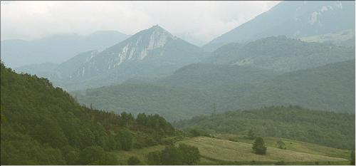 vue du pog de Montségur, depuis Roquefixade où réside le Professeur Yves Maris