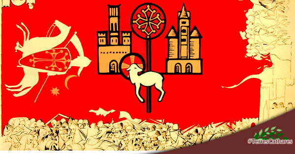 Villes et villages remarquables en #TerresCathares (photographie d'une représentation peinture au plafond d'une galerie autour de la Place du Capitole de Toulouse : Philippe Contal,1999)