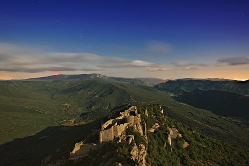 Campagne photographique nocturne à Peyrepertuse, le 13 août 2019